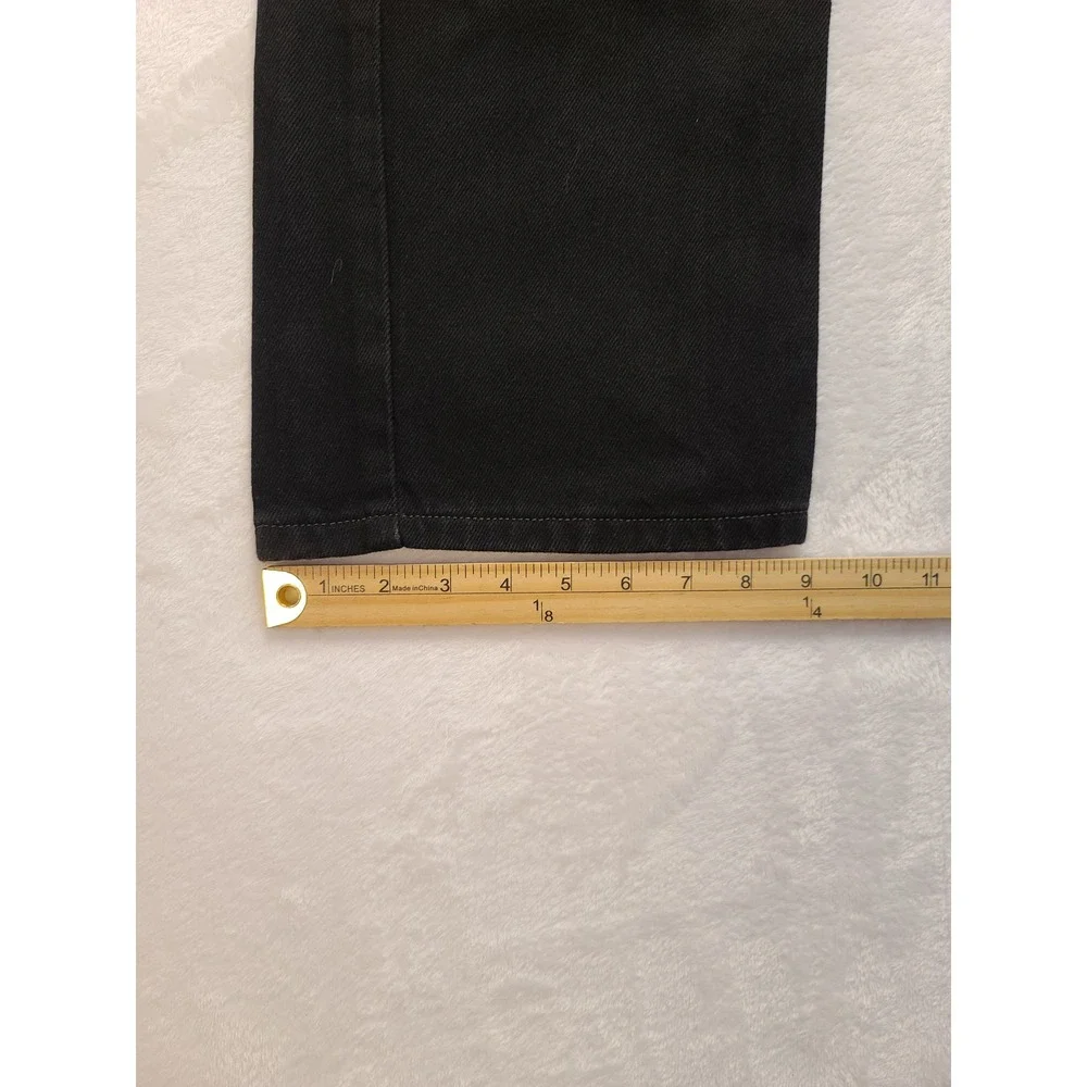 Levis 550 Relaxed Fit Black Denim‎ Jeans Mens 38x32 Pants Five Pocket Zip Fly